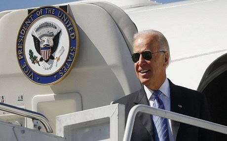 US Vice President Joe Biden during a visit to Israel in 2010. AP