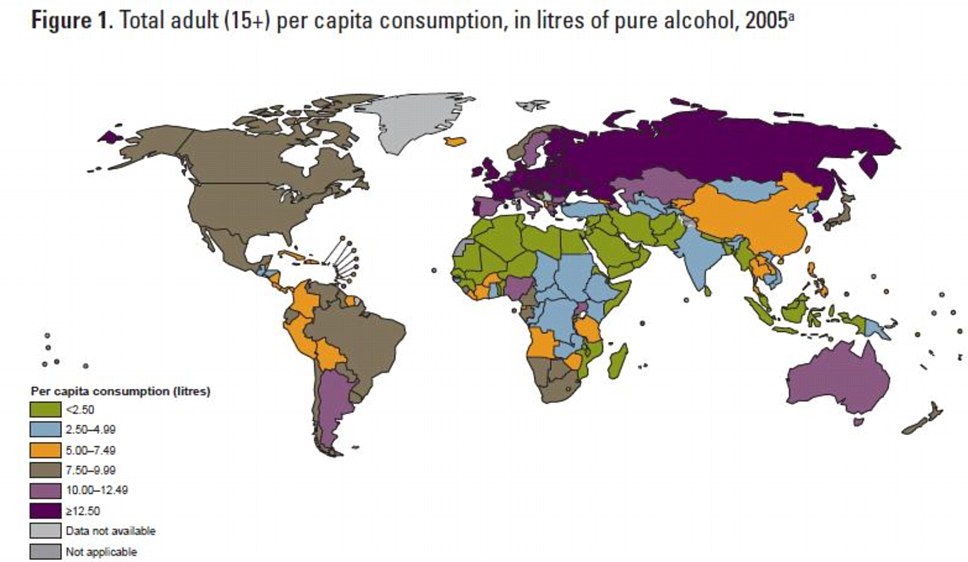 U.S. drinks the lowest amount of alcohol in the developed world, figures reveal