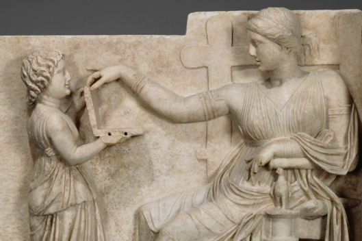 Honestly We Should All Have a Human Laptop-Holder Like This Ancient Greek Statue
