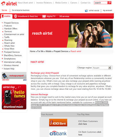 Recharge Airtel Prepaid/Digital TV Online in Easy Steps
