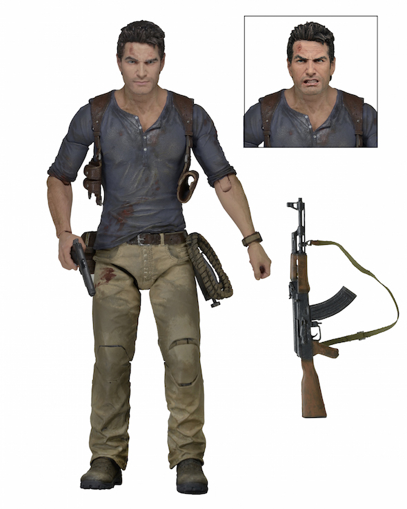 This is NECA Toys' Uncharted 4 Nathan Drake Figure