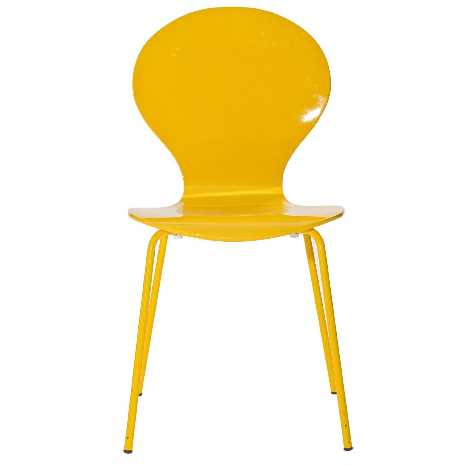 Contemporary Canary Colored Accent Chairs