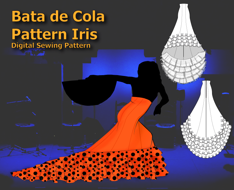 Bata de Cola Pattern Iris