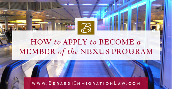 How to Apply to Become a Member of the NEXUS Program