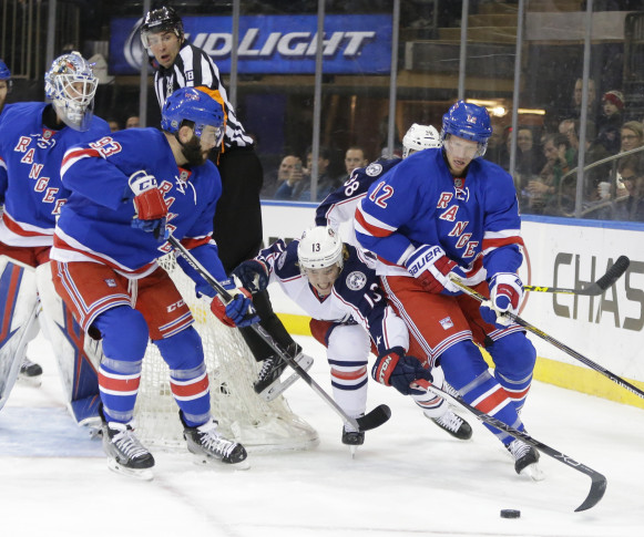 Stepan lifts Rangers over Blue Jackets 2-1 in Staal's debut