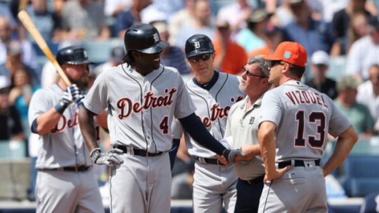 Tigers center fielder Maybin out 4-6 weeks with broken wrist