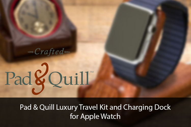 Luxury Travel Kit and Charging Stand for Apple Watch from Pad & Quill